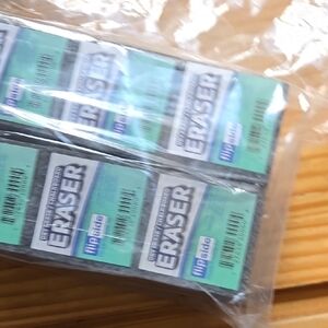 Pack of Black and Blue Erasers